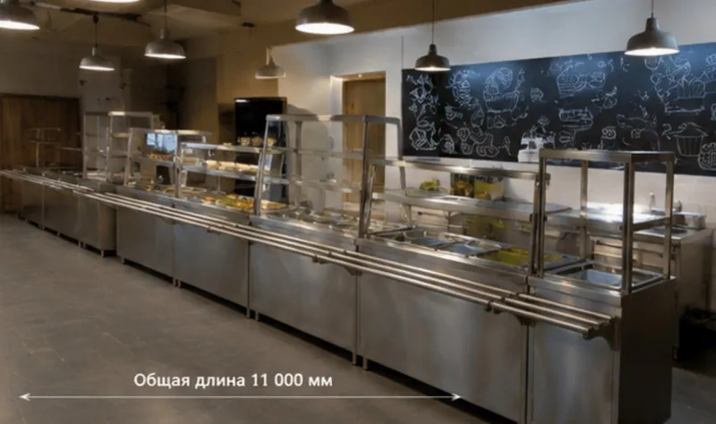 Линия раздачи из нержавейки под заказ 7