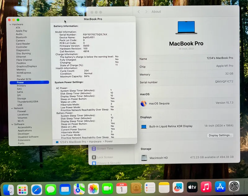 (32GB/512GB) MacBook Pro M1 Pro - Noutbuk Макбук — фото 7