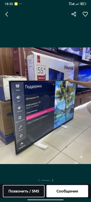 Katta ekranli TCL Smart TV televizor 75 Qled Mini Led 4K TV Ultra HD 4
