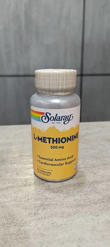 Solaray l-methionine 500 mg 30 veg capsules