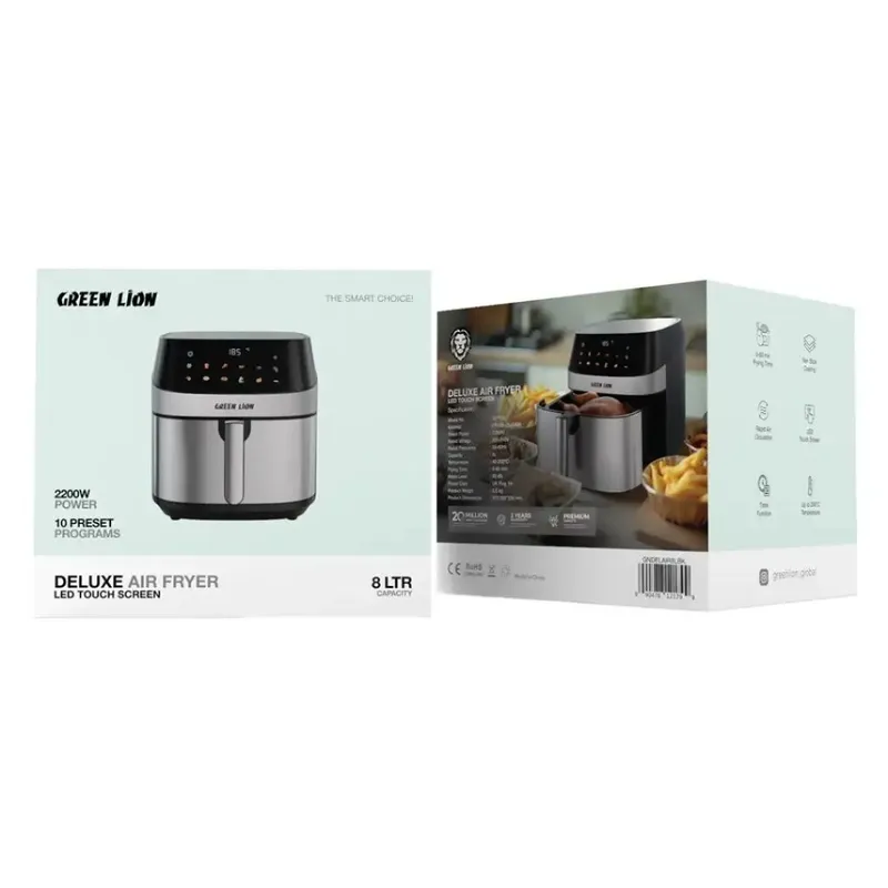 Мультипечь Green Lion Deluxe Air Fryer 8L LED Touch Screen