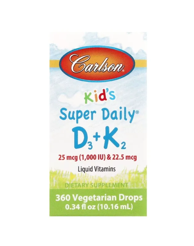 Carlson VITAMIN D³+K² Super Daily — фото 1