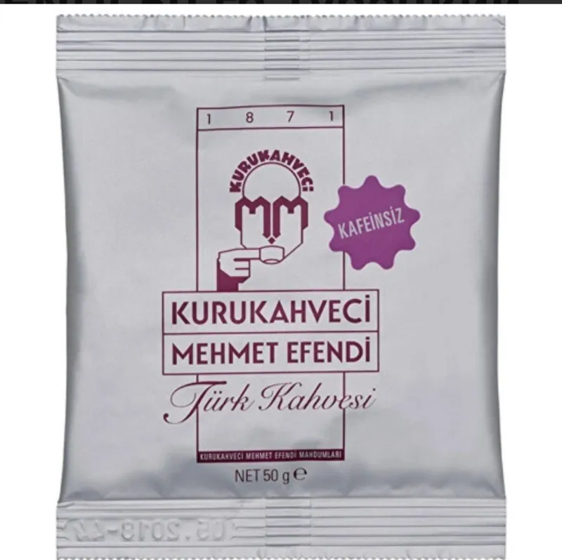 Турецкий кофе без кофеина Kurukahveci Mehmet Efendi, 50 g 2