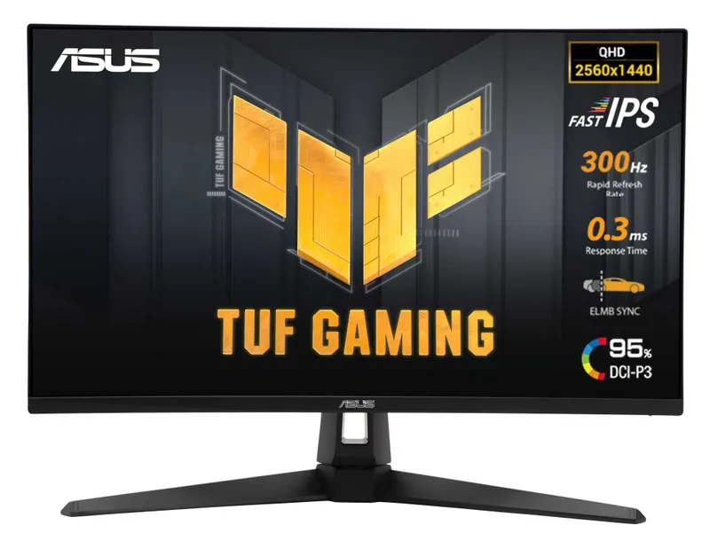 Монитор 27 Asus TUF Gaming QHD(2560x1440), 300Hz, Fast IPS