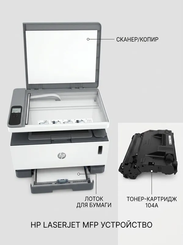 Лазерный МФУ HP LaserJet (3 в 1) — Б/У
