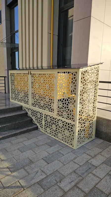 Декоративная металлическая решётка с лазерной резкой | 5