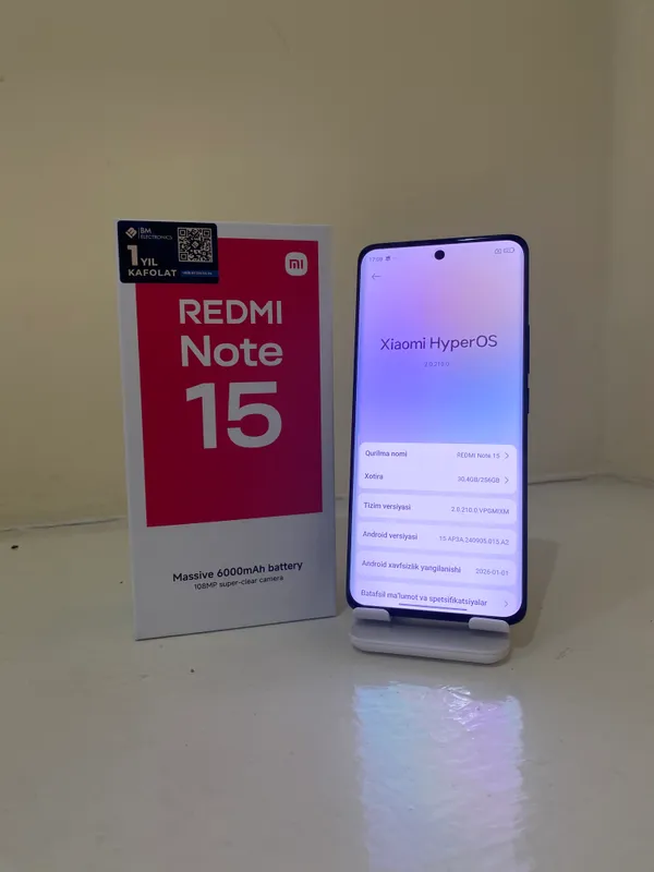 Redmi Note 15 (8/256) работал 4 дня, срочно 2