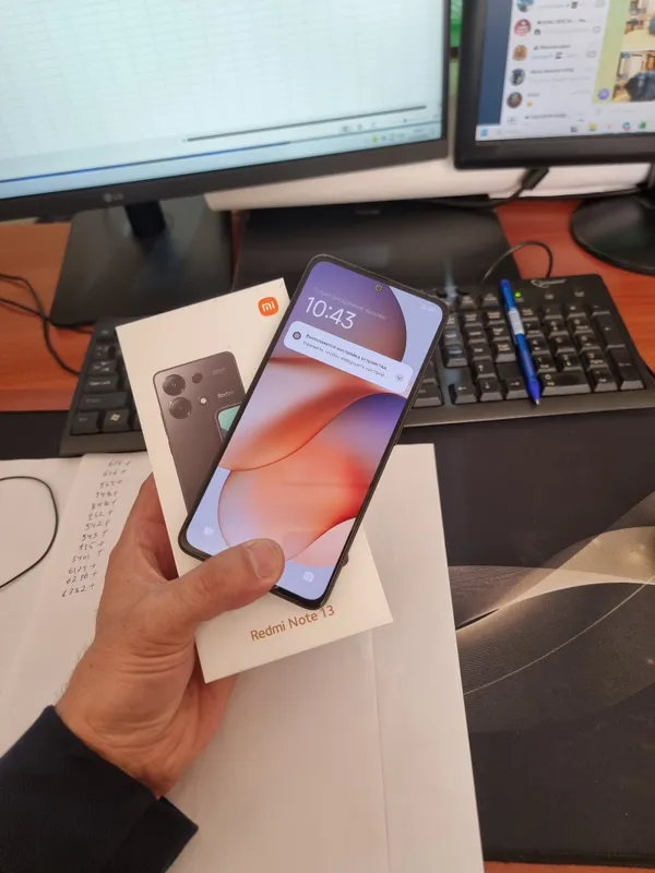 Redmi note 13 8+4/256gb ideal ochilmagan usta kurmagan aybi yuq toza — фото 1