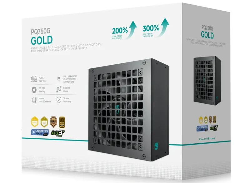 Топ Блок питания Deepcool PQ750G 80+ gold Like New