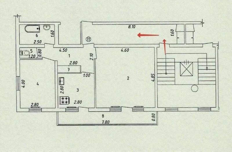 2-Комн. Разделка. Аренда. Ижара. Ахмад Югнакий. 8