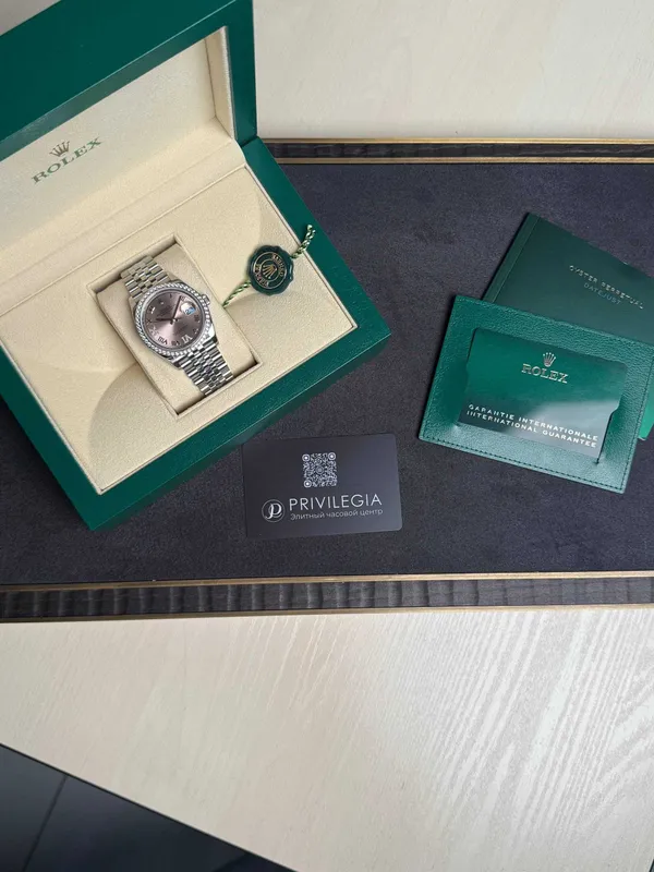 Rolex Datejust 36mm Steel and White Gold 126284rbr роз — фото 4