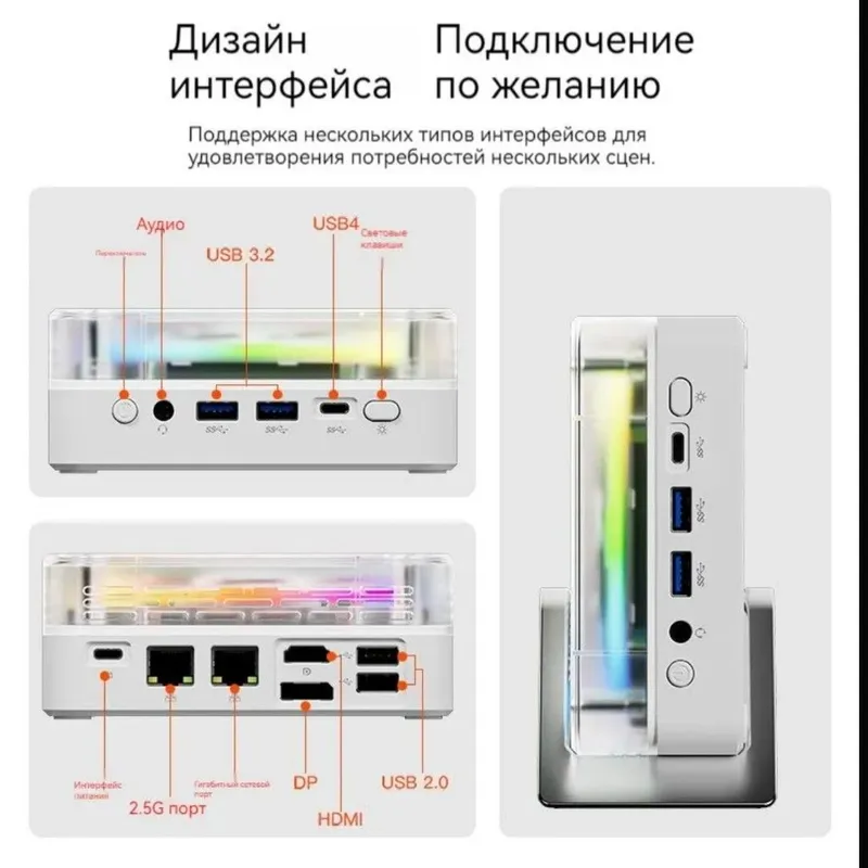 МиниПК! MiniPC Ryzen5 6600H/660M/DDR516Gb/SSD512Gb — фото 5