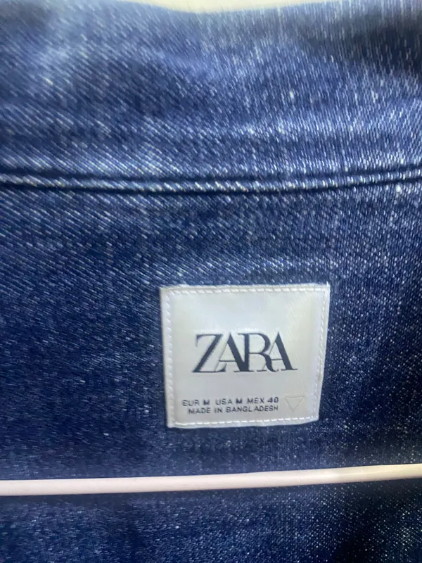 Джинсовая рубашка Zara 2 Джинсовая рубашка Zara 2