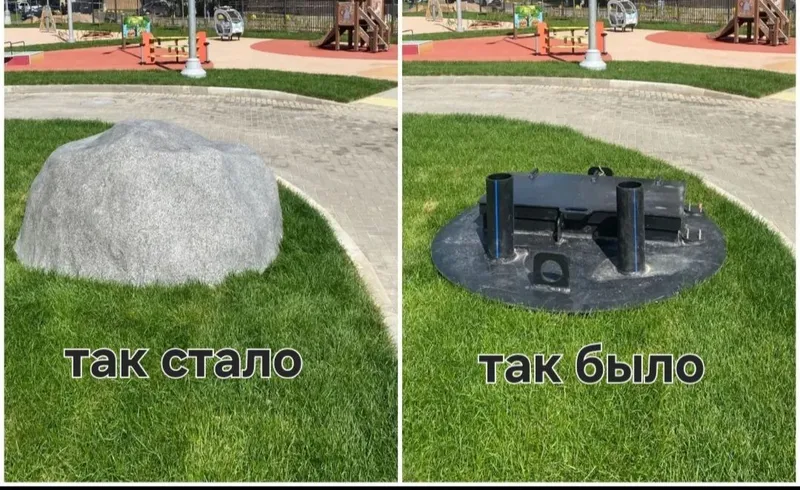Декоративный камень для люков