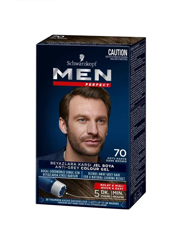 Краска для волос Schwarzkopf Men — стойкое закрашивание седины 2 Краска для волос Schwarzkopf Men — стойкое закрашивание седины 2