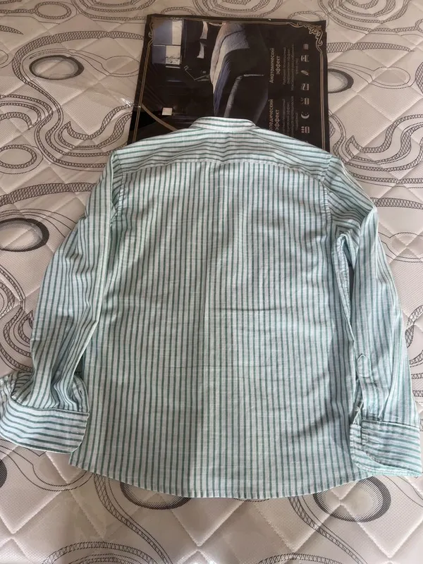 Indenim yozgi ko'ylak 100 % pazta L razmer — фото 2