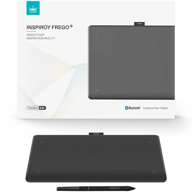 }Графический планшет Huion 10.5"x6.25" Inspiroy Frego M, черный — фото 3