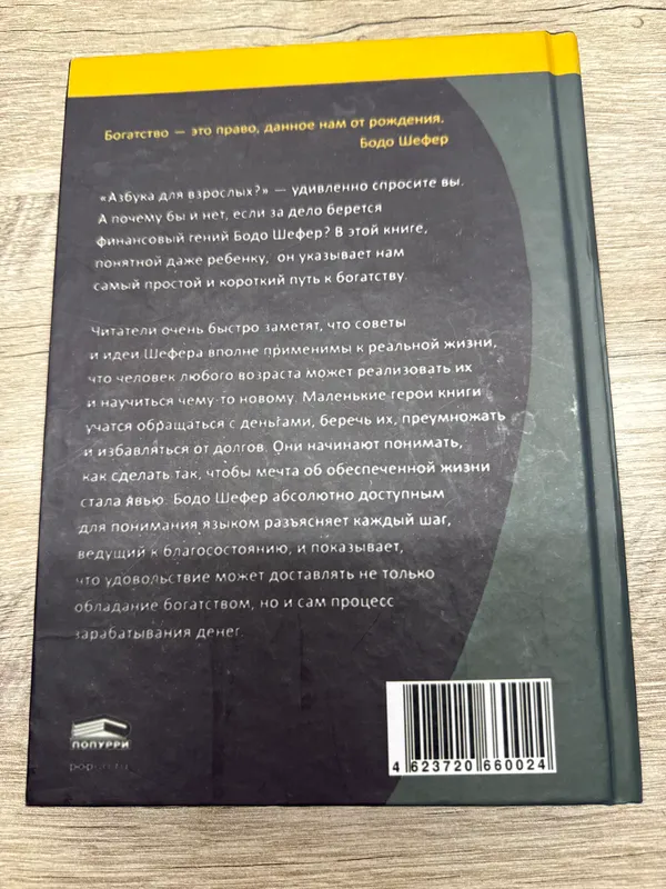 Bodo Sheferning «Mani, yoki pul alifbosi» kitobi 2 Bodo Sheferning «Mani, yoki pul alifbosi» kitobi 2
