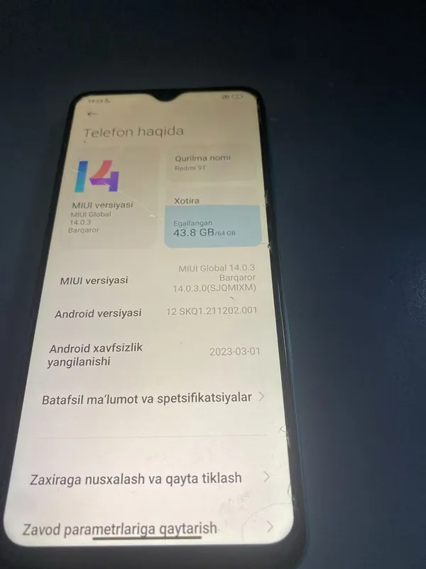 Redmi 9T ochilmagan telefon — фото 3