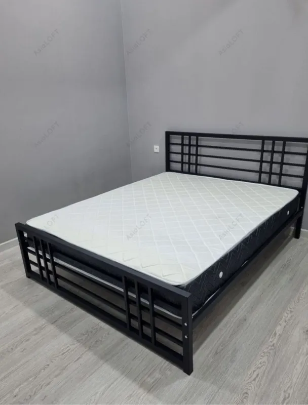 Двуспальная Кровать Loft krovat темир крават metal kalavat Лофт 1 Двуспальная Кровать Loft krovat темир крават metal kalavat Лофт 1