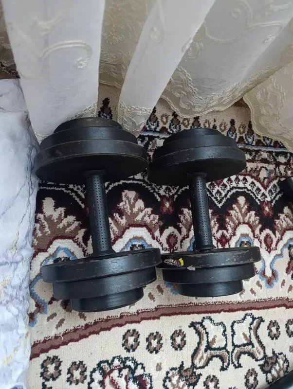 12 кг лик 2 та 24 KG гантел сотилади