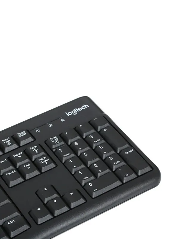 Клавиатура Logitech K120 920-002506/22 (мембранная, проводная, USB, 104 клавиши, черная) — фото 5