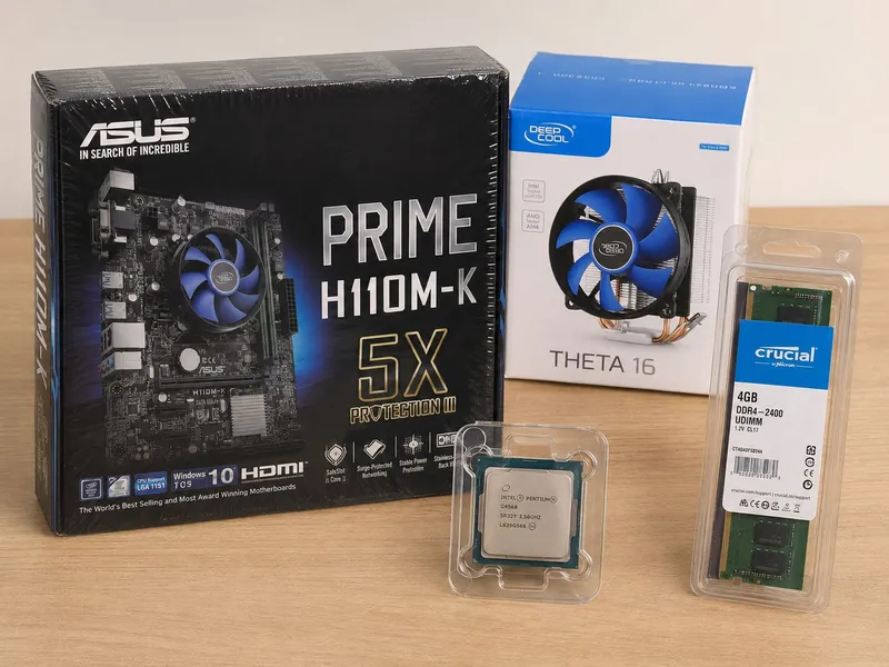 Материнская плата ddr4 ОЗУ процессор кулер комплек 1