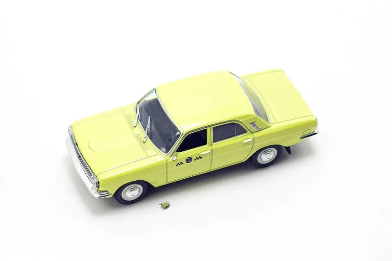 ГАЗ-24-01 Волга - Такси; игрушка в Масштабе 1:43, ДеАгостини, модель. — фото 1
