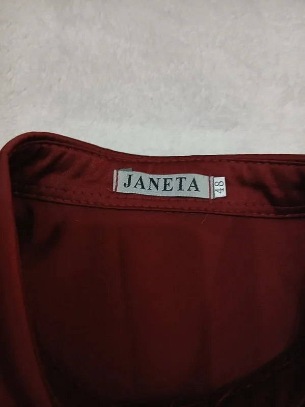 Из Америки, женская атласная или шелковая рубашка "JANETA" — фото 7