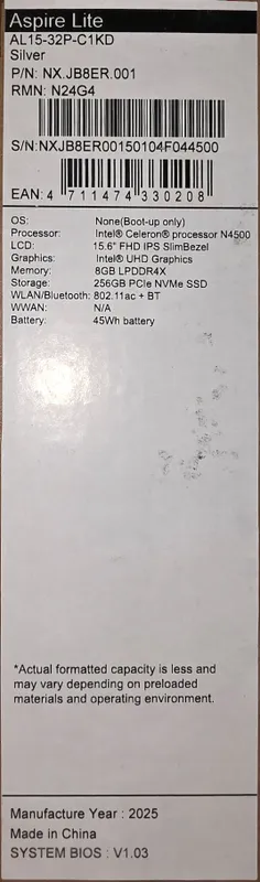 ACER Aspire Lite — фото 1