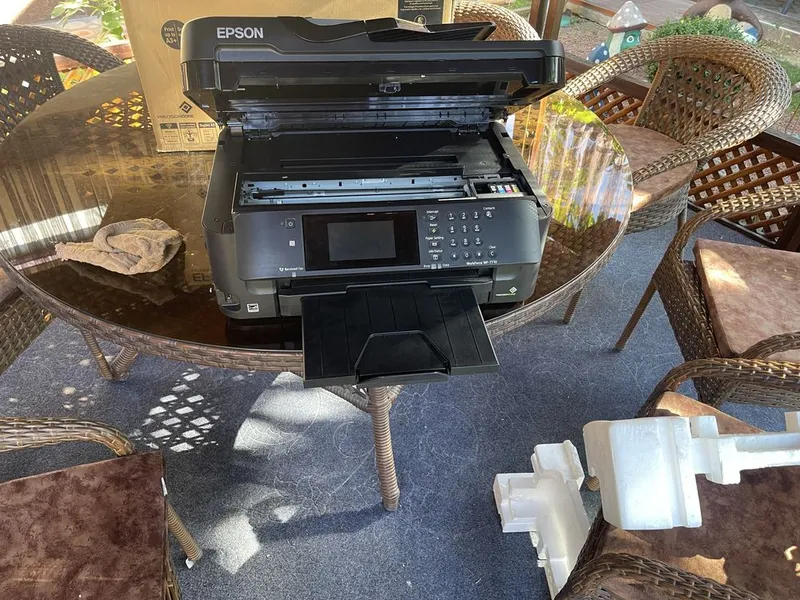 Продам малоиспользенный цветной принтер!! Epson WF7710DWF A3+ формате — фото 1