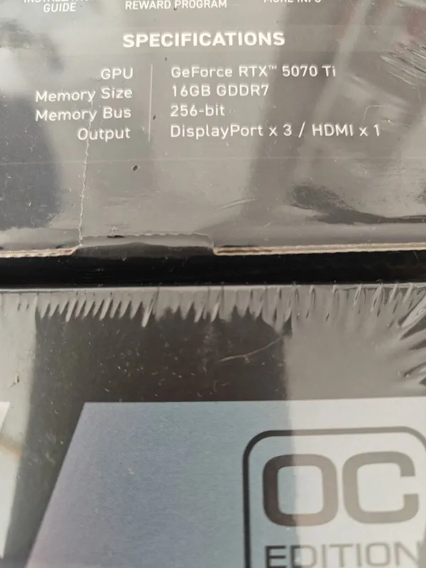 Msi Gaming Trio RTX 5070 Ti 16 Gb 256 Bit GDDR7 — фото 1