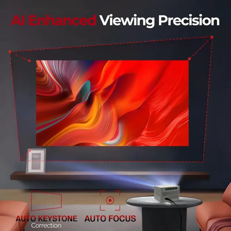 Smart Projektor 4K  + 5G Wi-Fi / Uy kinoteatri — фото 2