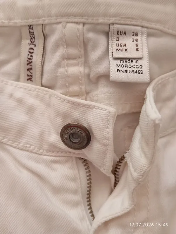 Белые брюки от mango jeans, отдам за 50000 2 Белые брюки от mango jeans, отдам за 50000 2