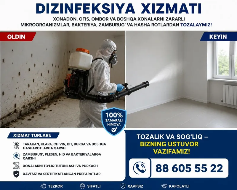 Dizinfeksiya xizmati 4 Dizinfeksiya xizmati 4