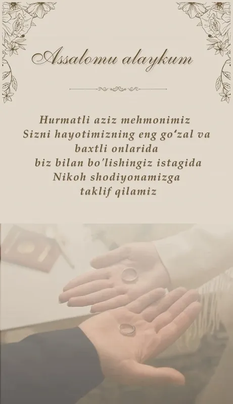Online Taklifnoma yasab beramiz mijoz xoxlagandaqa buladi 3