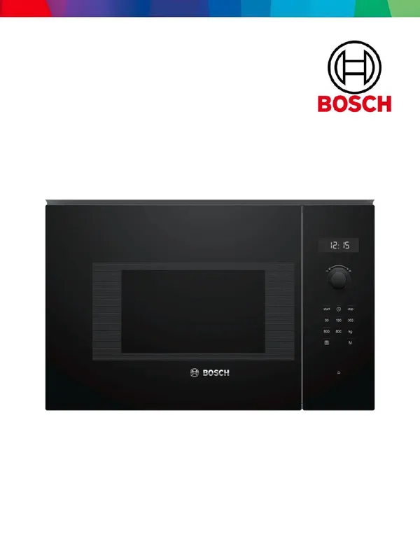 Серия 6 встроенная микроволновая печь 60 x 38 cm Черный Bosch BFL524MB0