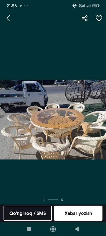 Arzon narxlarda sifatli ratan stol sutularini tafsiya etamiz — фото 7
