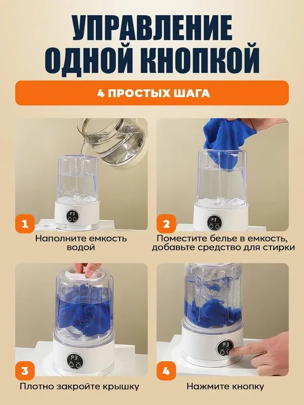 Мини стиральная машинка — фото 4