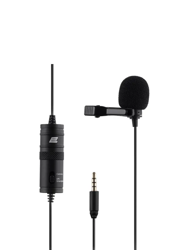 Микрофон 2E ML010 2E, петличка, для подкастов, радио, телевидения, 3,5 мм