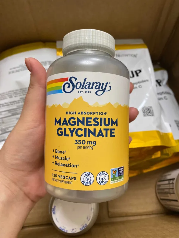 Глицинат магния, 350 мг, 120 капсул. Magnesium Glycinate 350mg