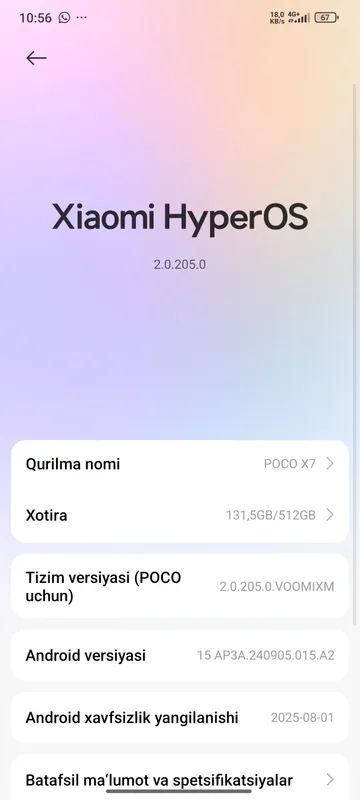 Xiomi Poco X7 — фото 1