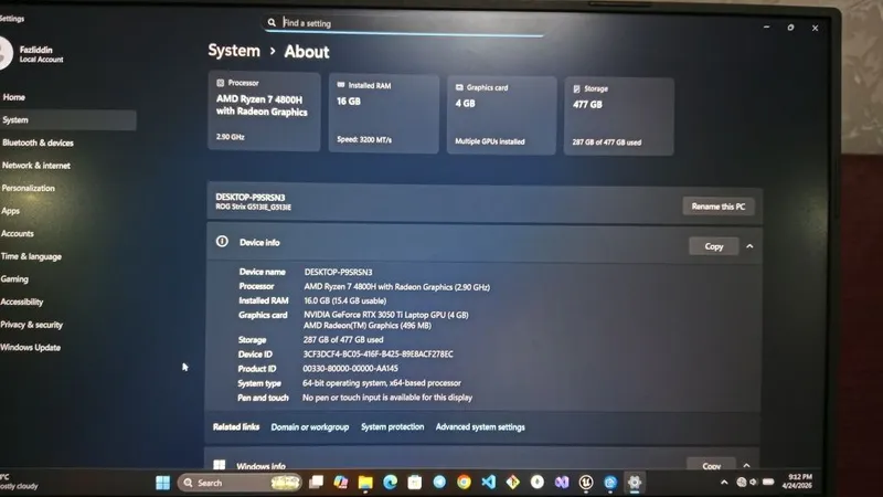 Asus rog strix G15 — фото 1