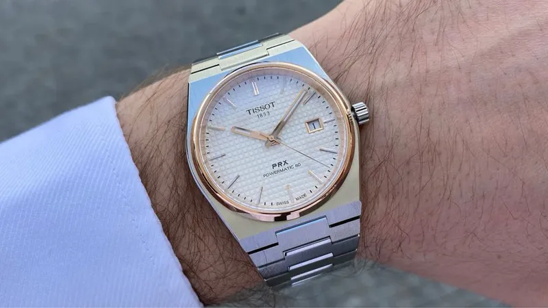Tissot prx White gold 1