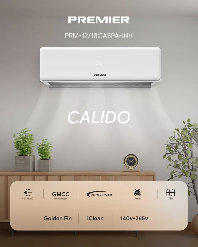 Konditsioner Premier Calido PRM-12CASPA-INV/W (Inverter)