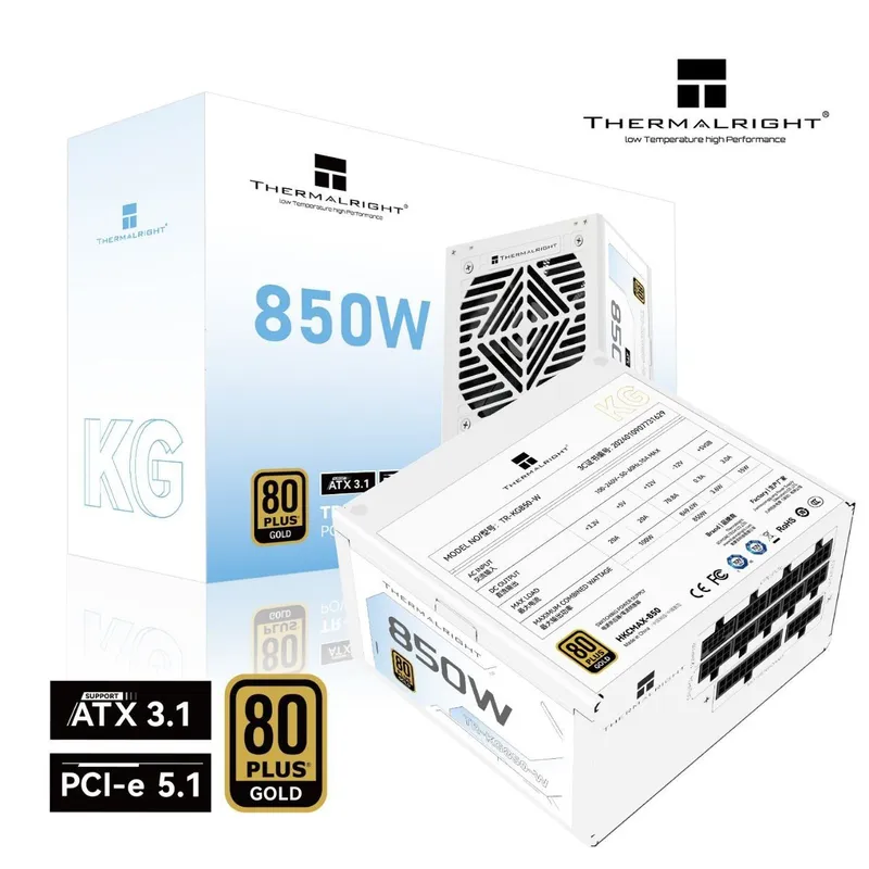 [Блок питания] Termalright KG 850W 80+GOLD FULL MODULAR — фото 1