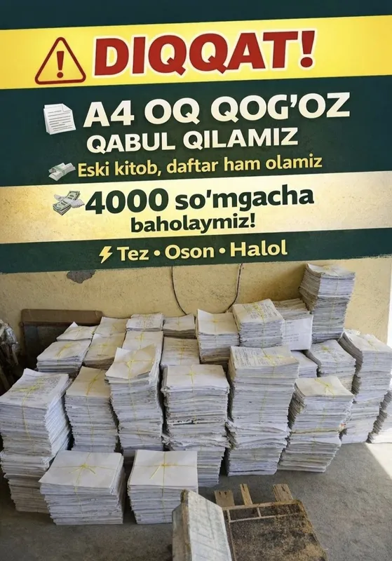 Makalatura Oqqog'az har-xil turdagi 2 Makalatura Oqqog'az har-xil turdagi 2