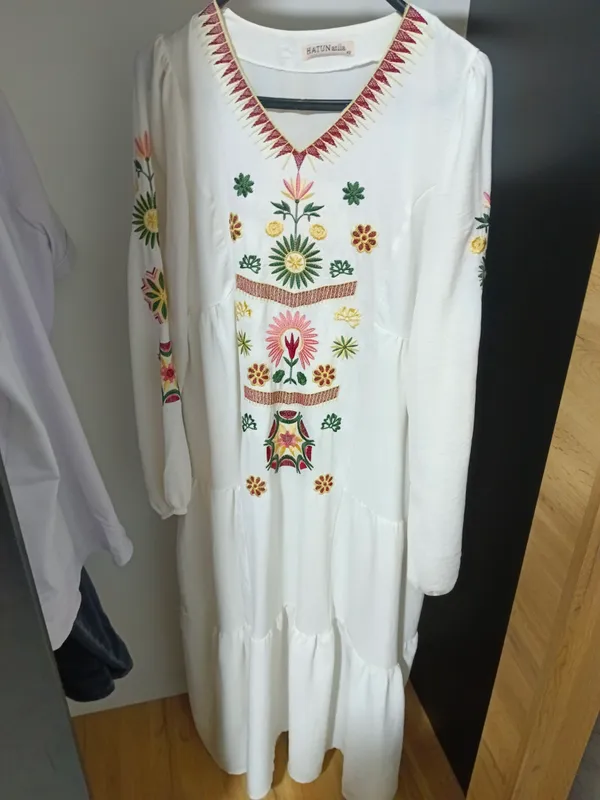 турецкое белое платье