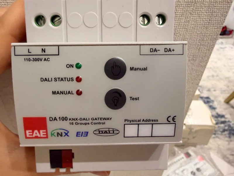 EAE DA100 — KNX-DALI шлюз, 16 групп, новый