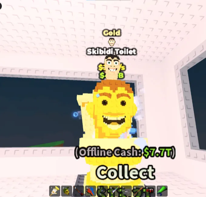 Gold Skibidi Toilet 3.2B/s